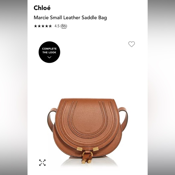 Chloe Handbags - SALE! Chloe Marcie small leather saddle bag, brown/tan - excellent condition!